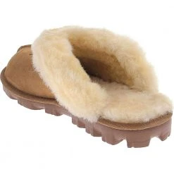 UGG Boots UGG Coquette Sheepskin 5125 Slippers - Womens Chestnut -Rogan‘s Shoes shop UG W5125 BRN3