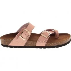White Mountain Gracie Sandals - Womens Rose Gold Leather