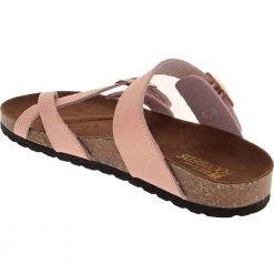 White Mountain Gracie Sandals - Womens Rose Gold Leather -Rogan‘s Shoes shop WM W26765 GLD3