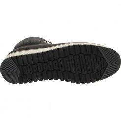 White Mountain Cozy Casual Boots - Womens Black Textile -Rogan‘s Shoes shop WM W29455 BLK4