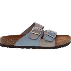 White Mountain Hippy Sandals - Womens Dusty Teal Light Grey