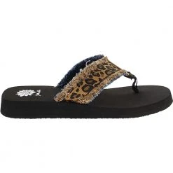 Yellow Box Fayth Flip Flop Womens Sandals Tan Leopard