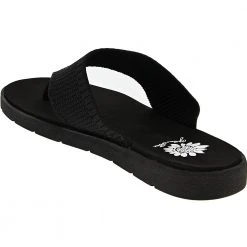 Yellow Box Feronia Flip Flops - Womens Black -Rogan‘s Shoes shop YB FERONIA BLK3