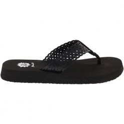 Yellow Box Wally Flip Flops - Womens Black